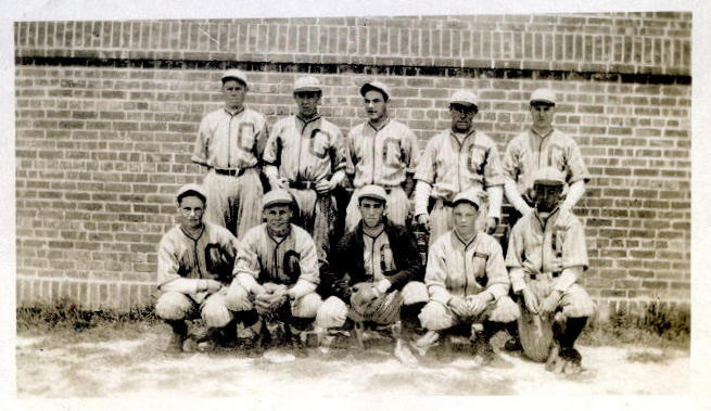 Cradock High School 1924 Baseball Team - Compliments Curt Spear