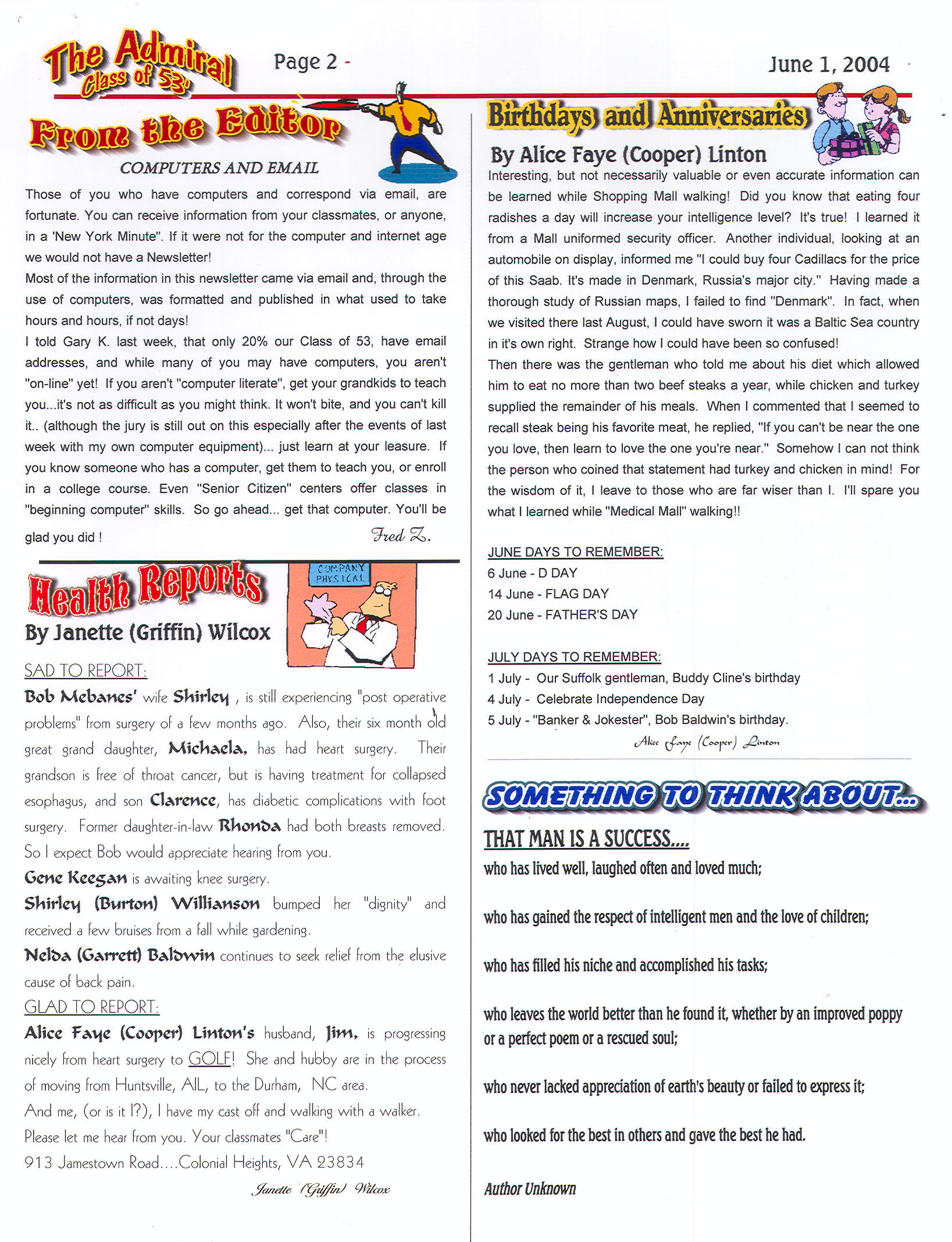 The Admiral - June 2004 - pg. 2