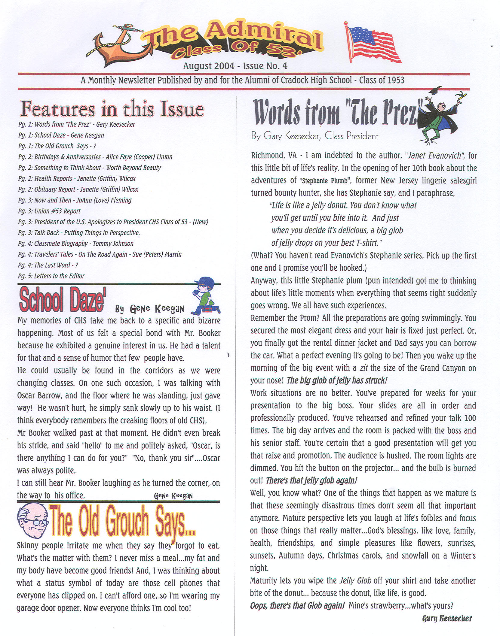 The Admiral - August 2004 - pg. 1