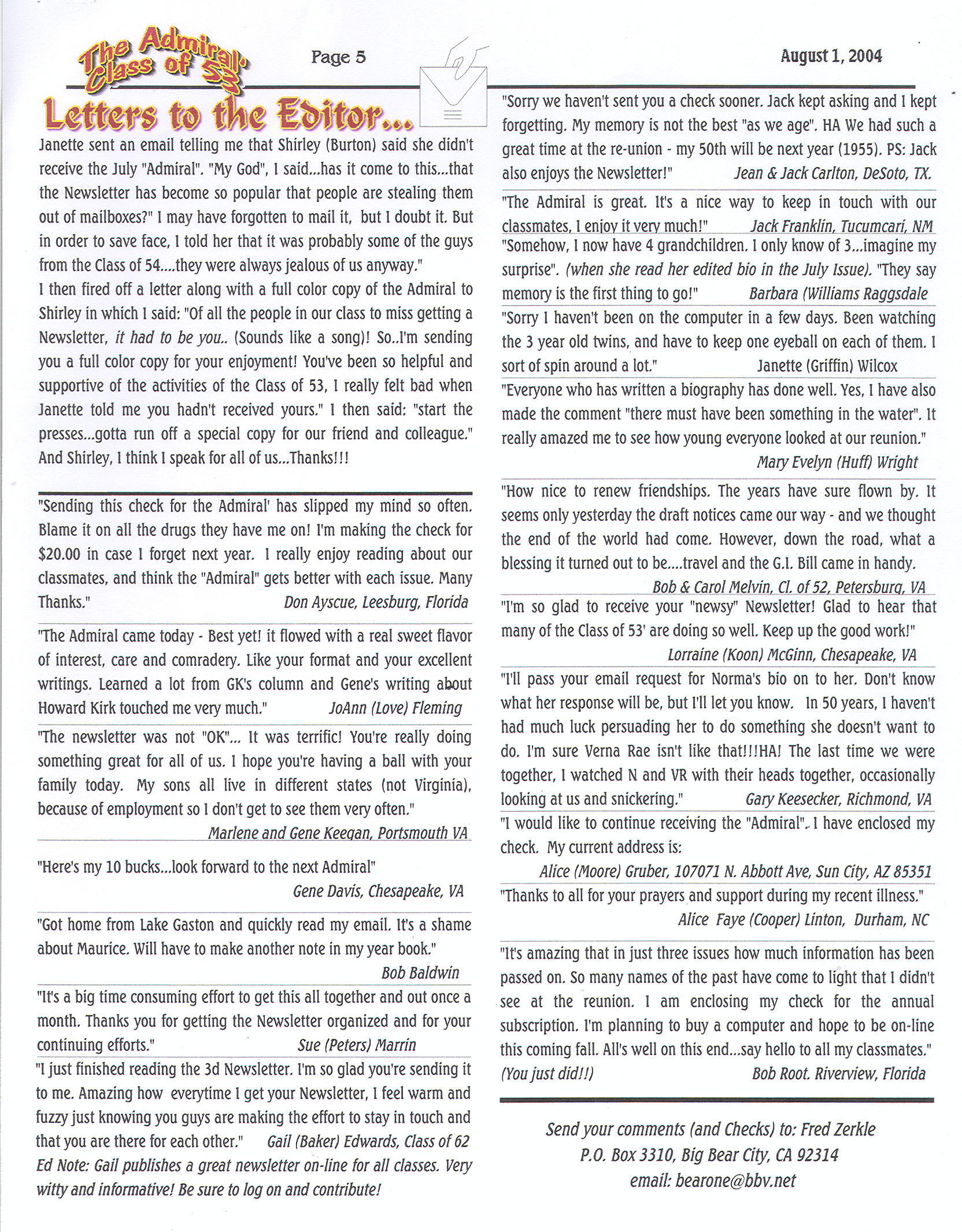 The Admiral - August 2004 - pg. 5