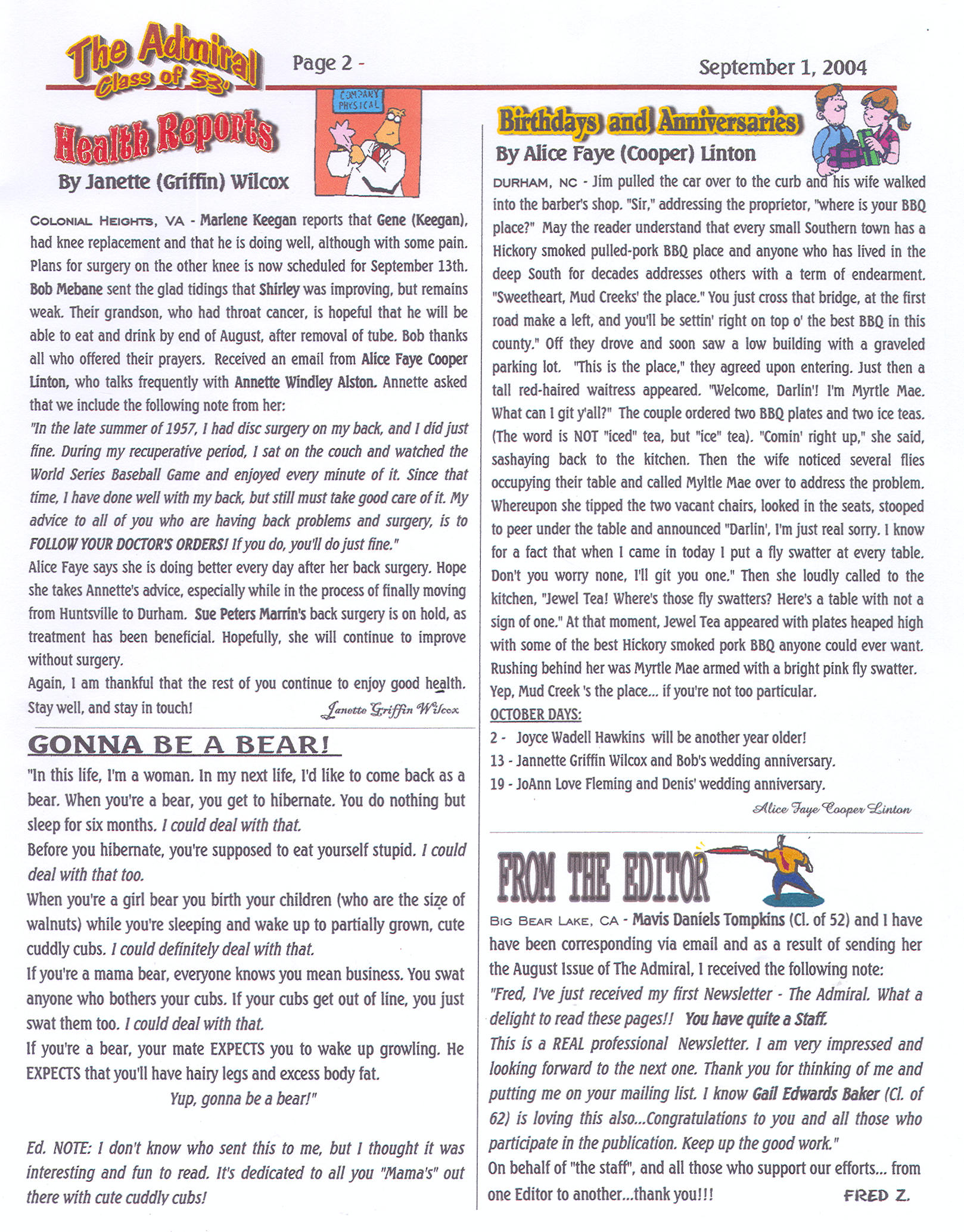 The Admiral - September 2004 - pg. 2