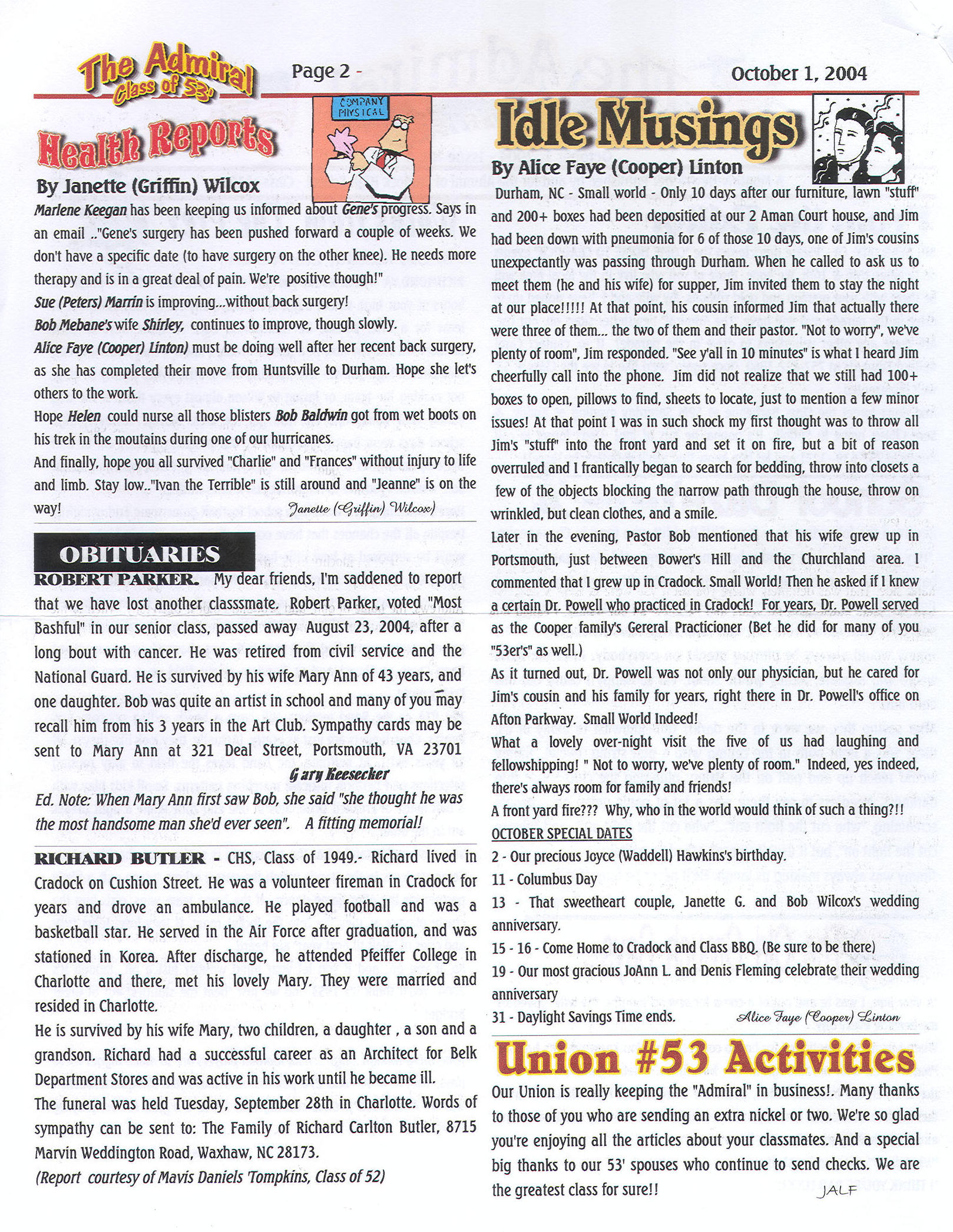 The Admiral - October 2004 - pg. 2
