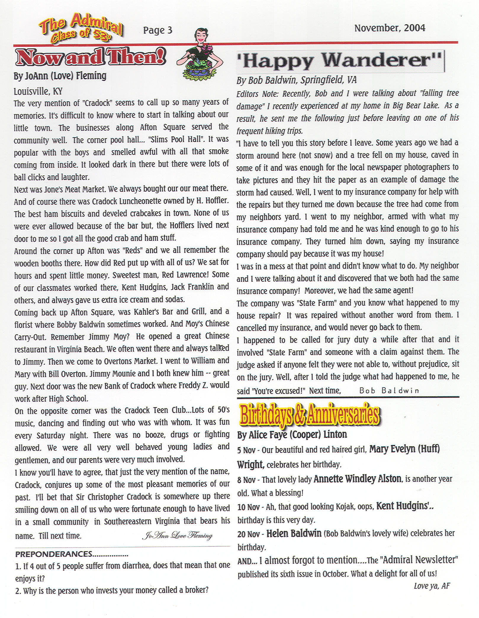 The Admiral - November 2004 - pg. 3