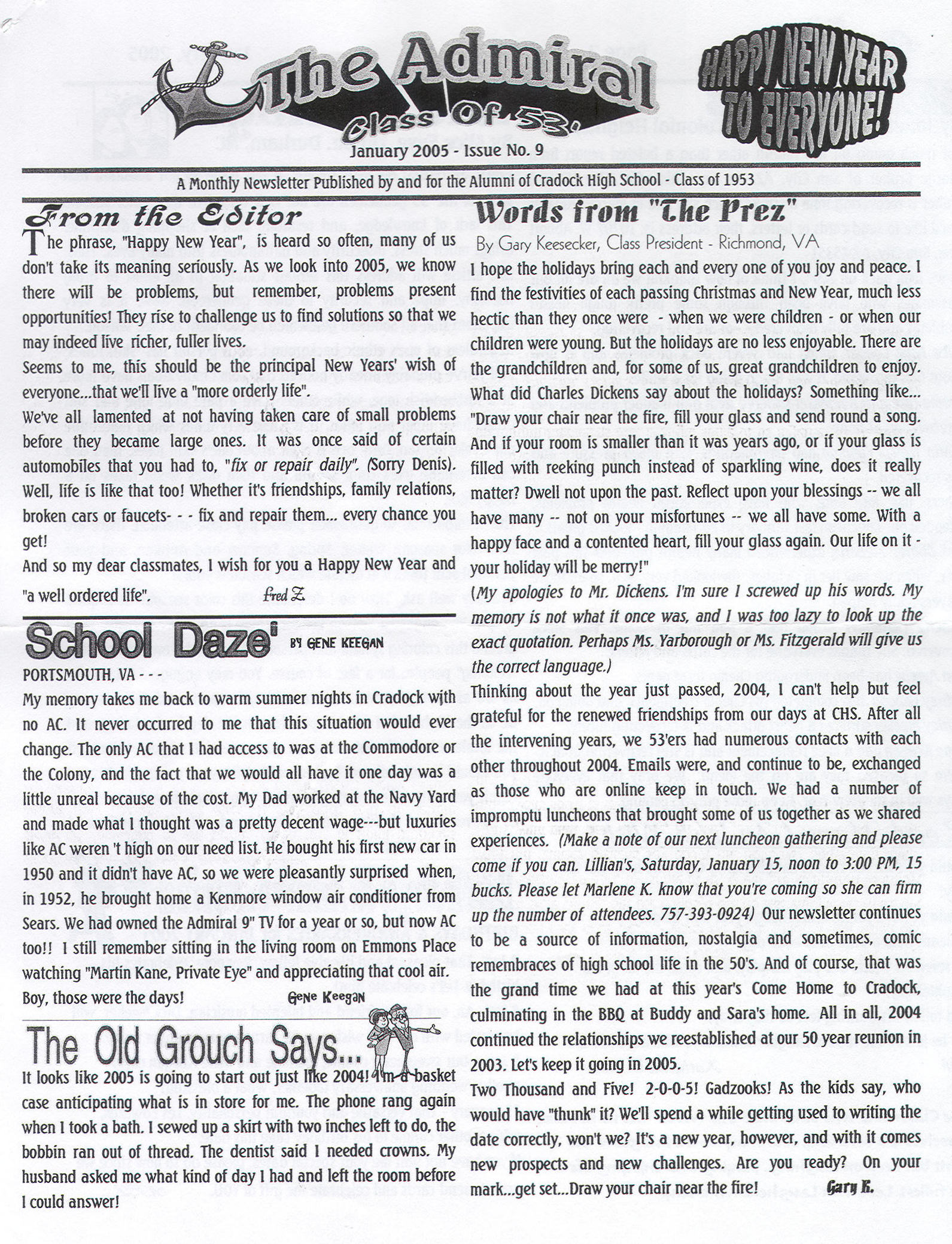 The Admiral - Jan. 2005 - pg. 1
