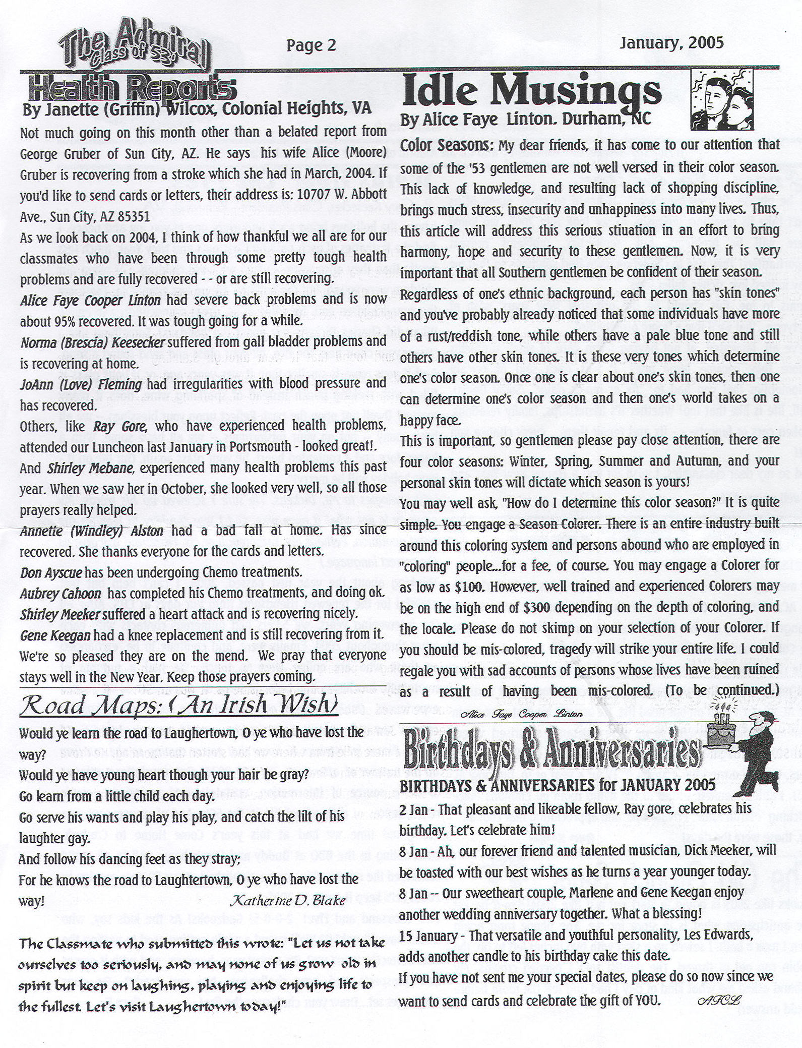The Admiral - Jan. 2005 - pg. 2