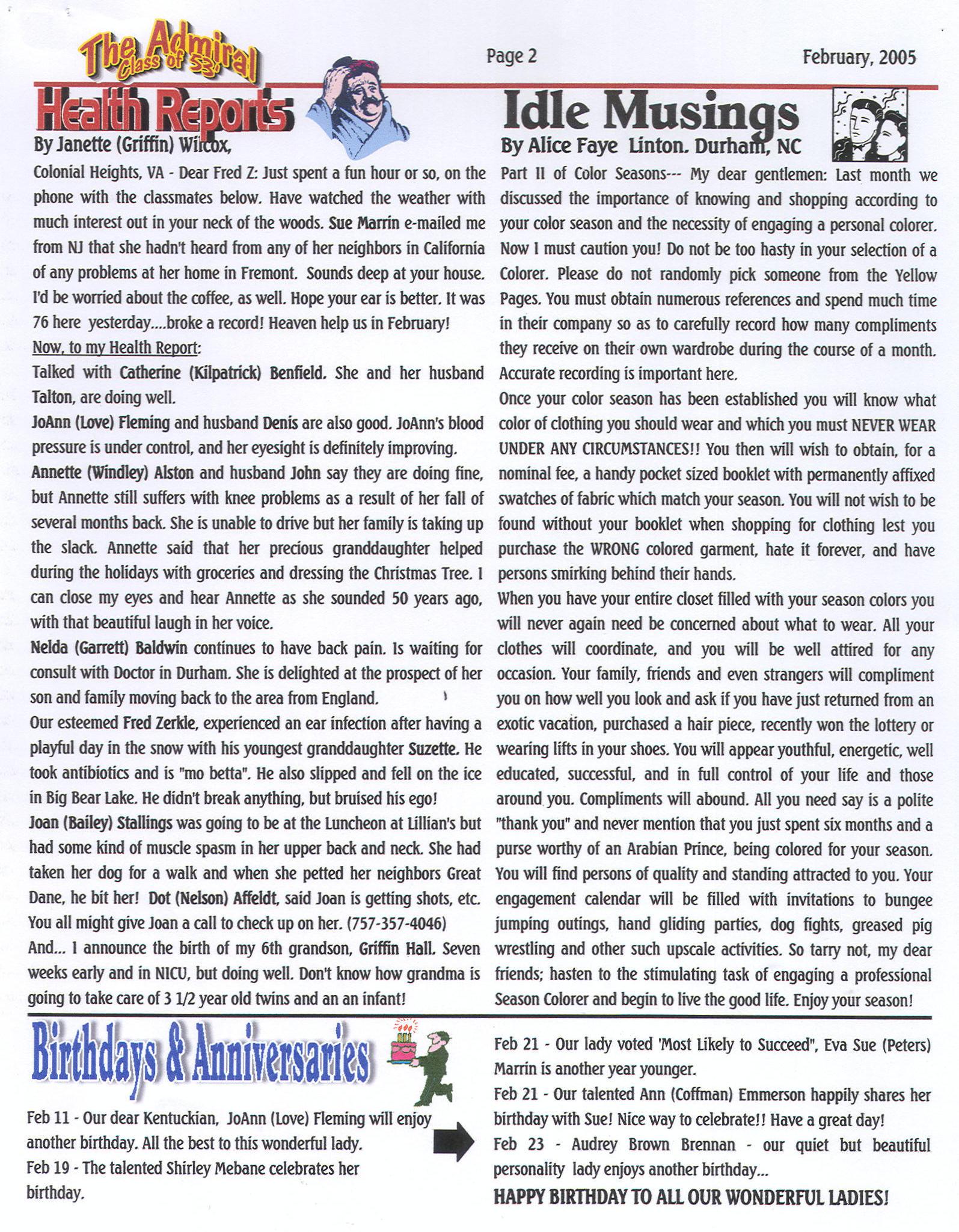 The Admiral - Feb. 2005 - pg. 2