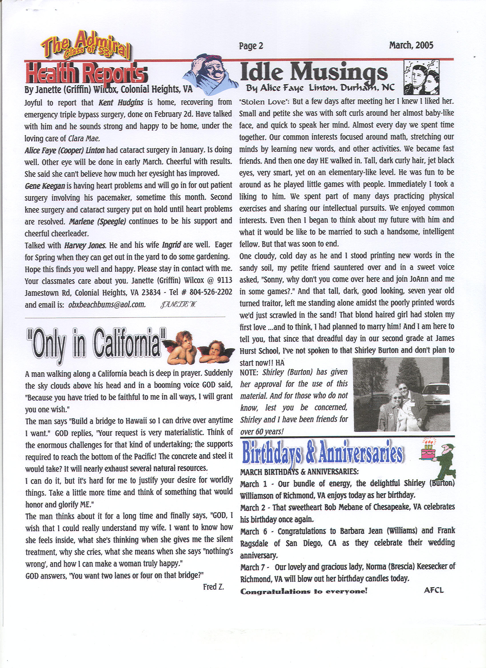 The Admiral - March 2005 - pg. 2