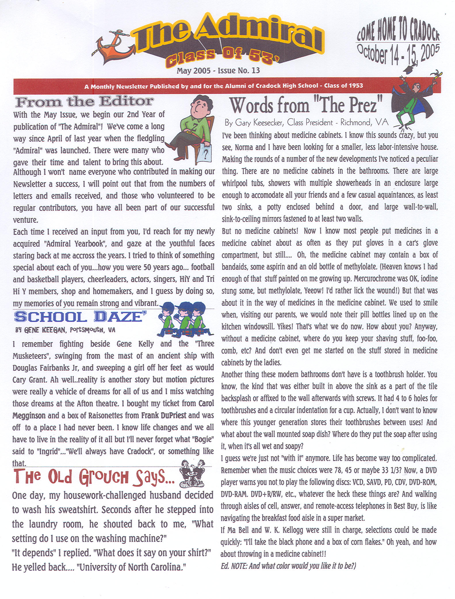 The Admiral - May 2005 - pg. 1