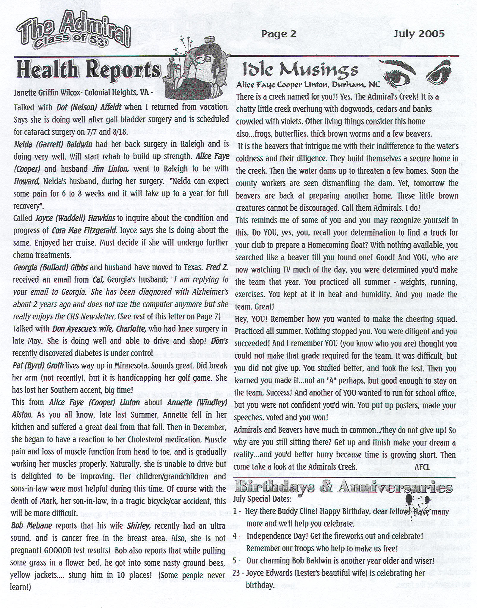 The Admiral - July 2005 - pg. 2
