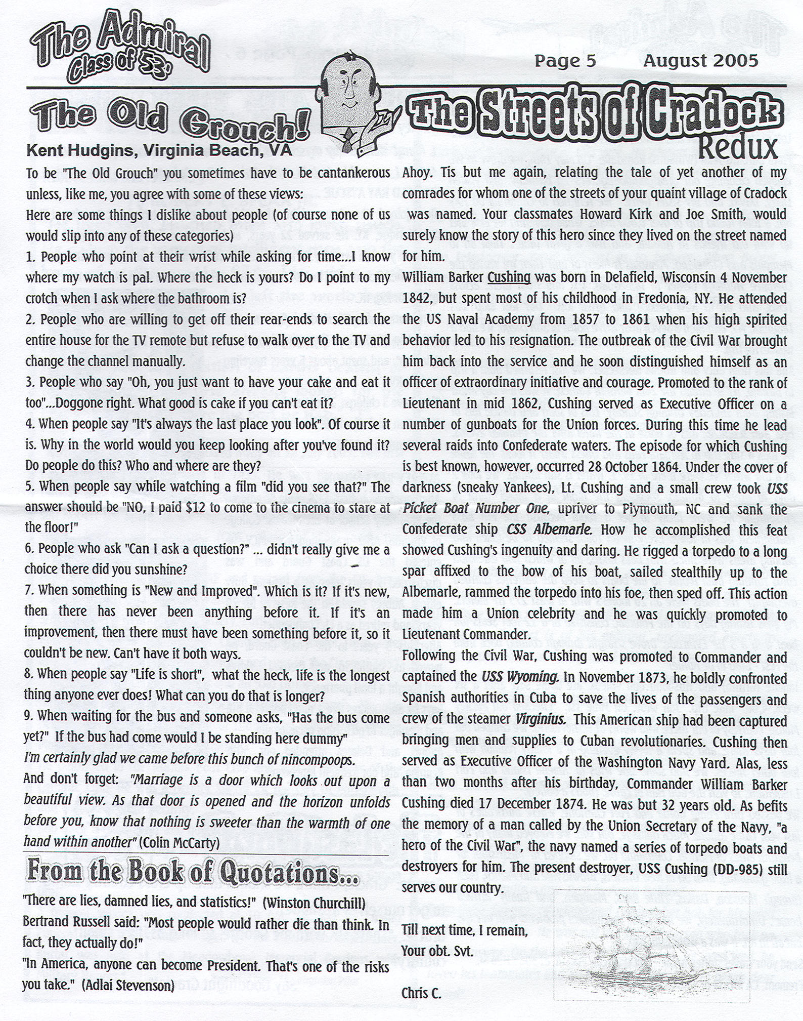 The Admiral - August 2005 - pg. 5