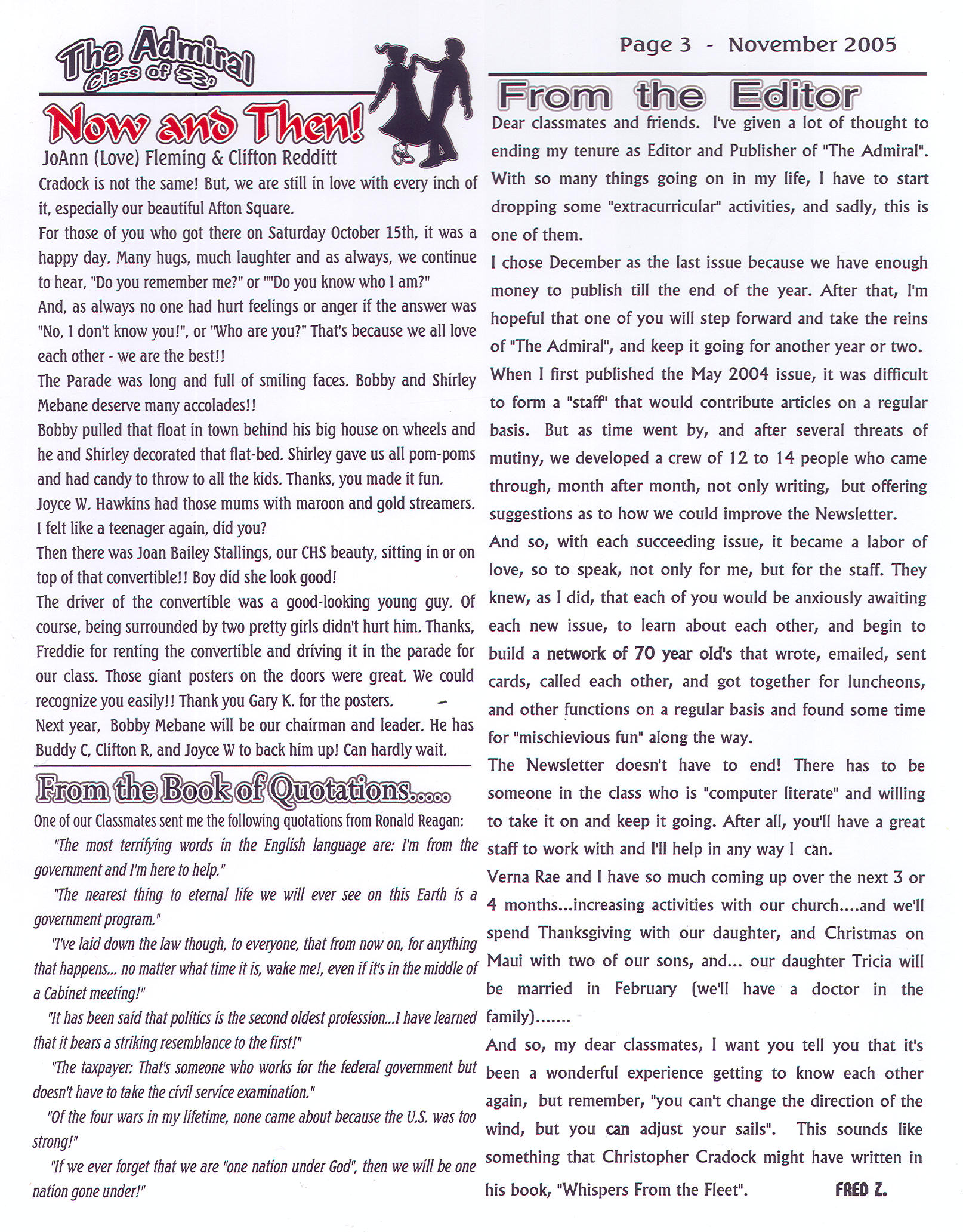 The Admiral - November 2005 - pg. 3