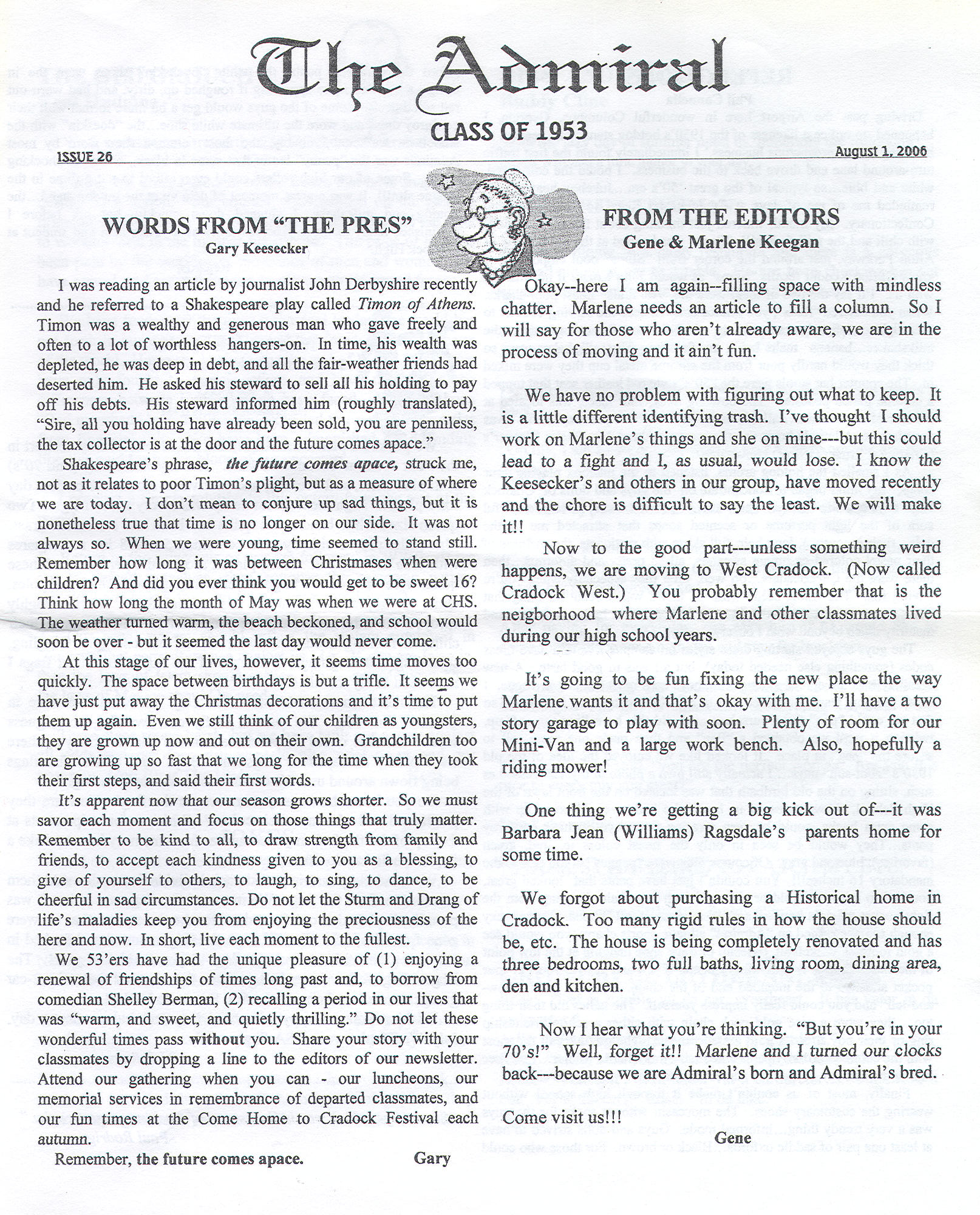 The Admiral - August 2006 - pg. 1
